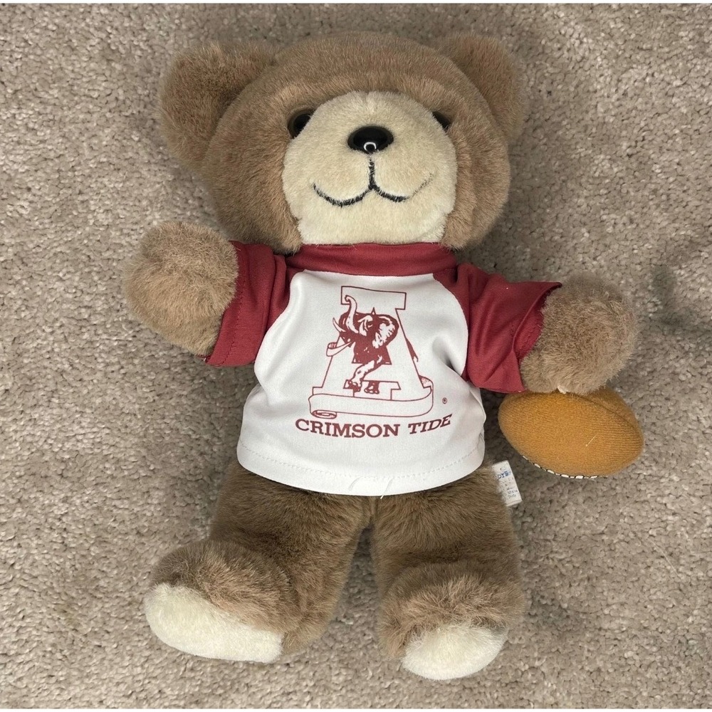 Trudy Alabama Crimson Tide Plush Bear Brown Excellent Football Big Al Logo